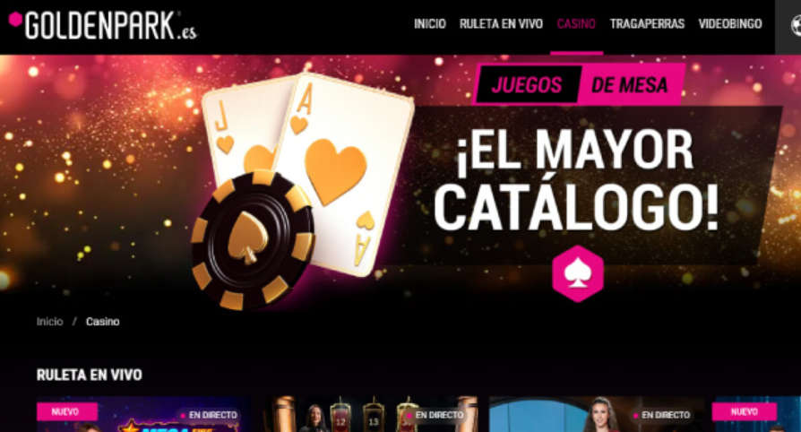 GoldenPark Casino 2026: an&aacute;lisis completo del casino online y opini&oacute;n experta en Espa&ntilde;a
